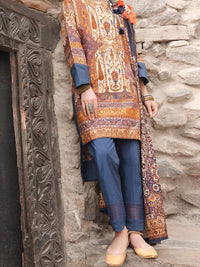 Orange Cambric 2 Piece Unstitched - AWP-233