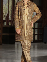 Golden Jamawar 2 Piece Formal Suit - LS-242