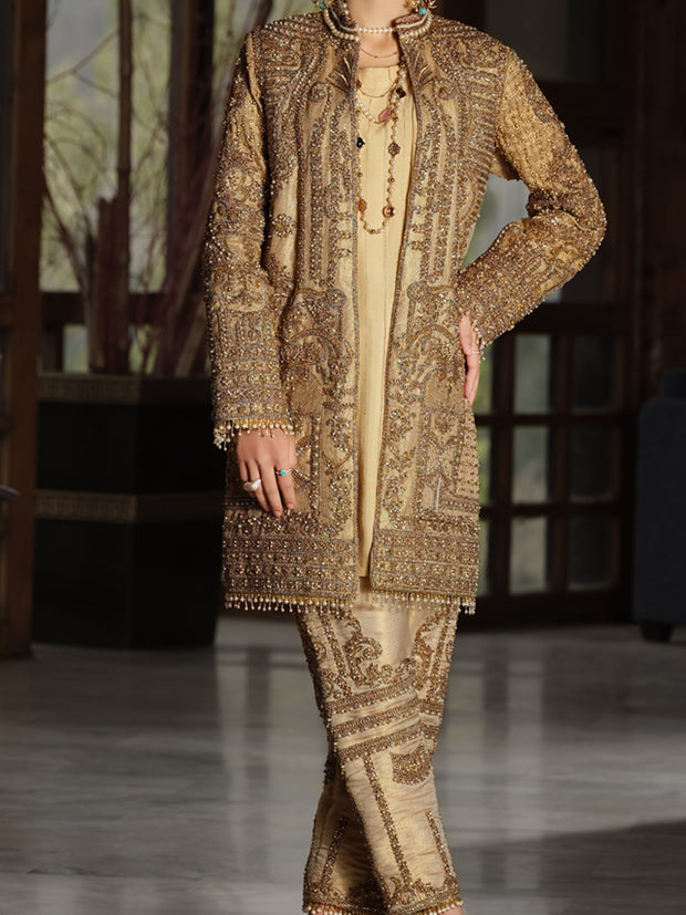 Shop resham kurta with jamawar fabric dupatta | The Indian Couture