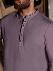 Light Purple Blended Kameez Shalwar - AL-KS-2507