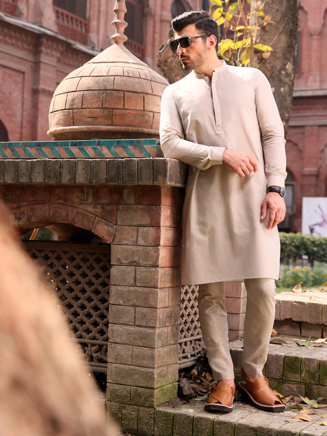 Grey Blended Kurta Trouser - AL-KT-2556