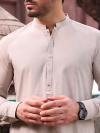 Grey Blended Kurta Trouser - AL-KT-2556