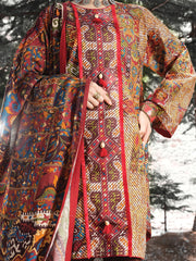 Multicolor Cambric 3 Piece Stitched - AWP-256