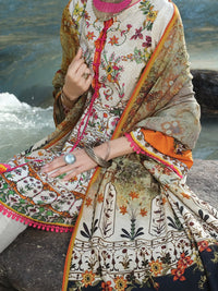 Natural Cambric 3Pc Stitched - AWP-3PS-257