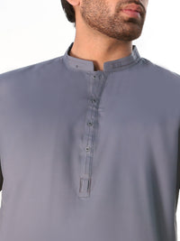 Grey Blended Kameez Shalwar - AL-KS-2580