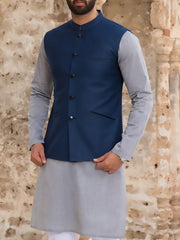 Blue Suiting Waistcoat - WC-263