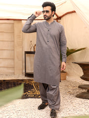 Grey Kameez Shalwar - AL-KS-2642