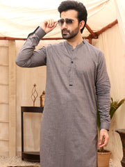 Grey Kameez Shalwar - AL-KS-2642