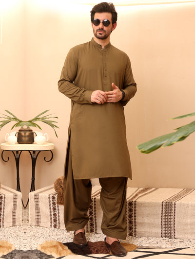 Green Kameez Shalwar - AL-KS-2648