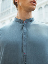 Blue Kurta Shalwar - AL-KS-2665