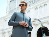 Blue Kurta Shalwar - AL-KS-2665