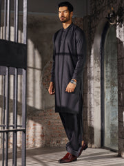 Grey Kameez Shalwar - AL-KS-2666