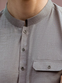 Grey Kurta Trouser - AL-KT-2673