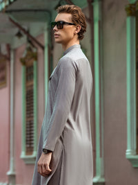 Grey Kurta Trouser - AL-KT-2673