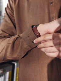 Brown Kurta Trouser - AL-KT-2674