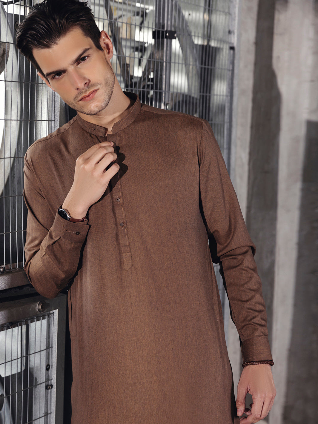 Brown Kurta Trouser - AL-KT-2674