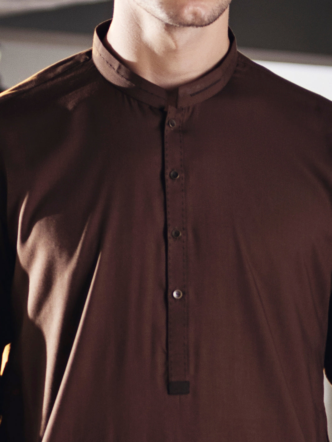 Brown Kameez Shalwar - AL-KS-2675