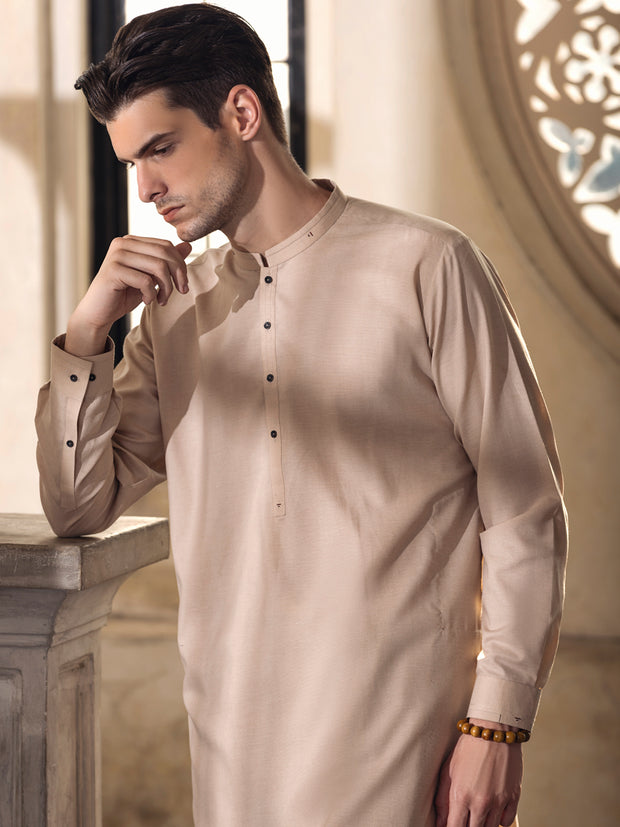 Fawn Kameez Shalwar - AL-KS-2684