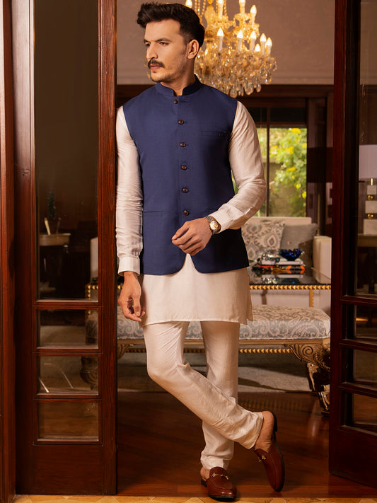 Blue Suiting Waistcoat - AL-WC-380