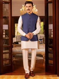 Blue Suiting Waistcoat - AL-WC-380