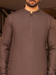 Brown Blended Kameez Shalwar - AL-KS-2702