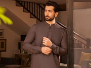 Brown Blended Kameez Shalwar - AL-KS-2702