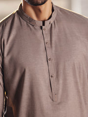 Light Brown Kameez Shalwar - AL-KS-2703