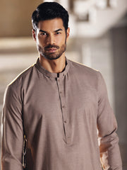 Light Brown Kameez Shalwar - AL-KS-2703