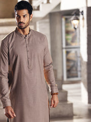 Light Brown Kameez Shalwar - AL-KS-2703