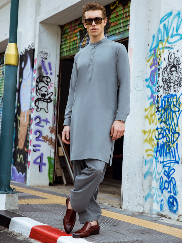 Light Green Kurta Shalwar - AL-KS-2704