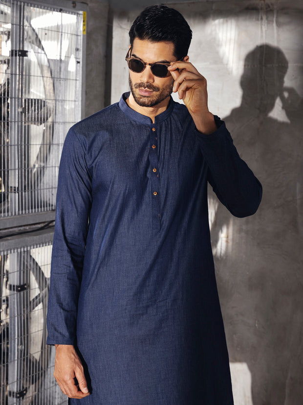 Blue Kurta Trouser - AL-KT-2708