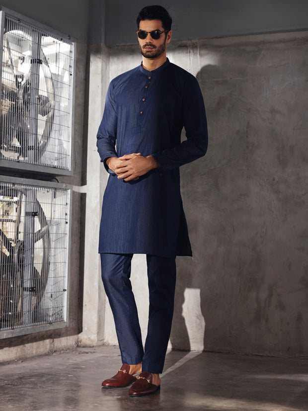 Blue Kurta Trouser - AL-KT-2708