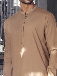 Khaki Kameez Shalwar - AL-KS-2711