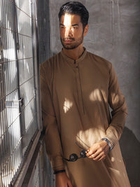 Khaki Kameez Shalwar - AL-KS-2711