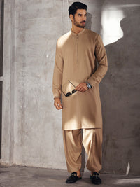 Khaki Kameez Shalwar - AL-KS-2711
