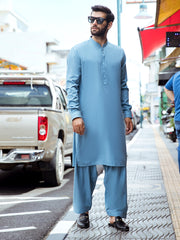 Light Blue Kurta Shalwar - AL-KS-2712