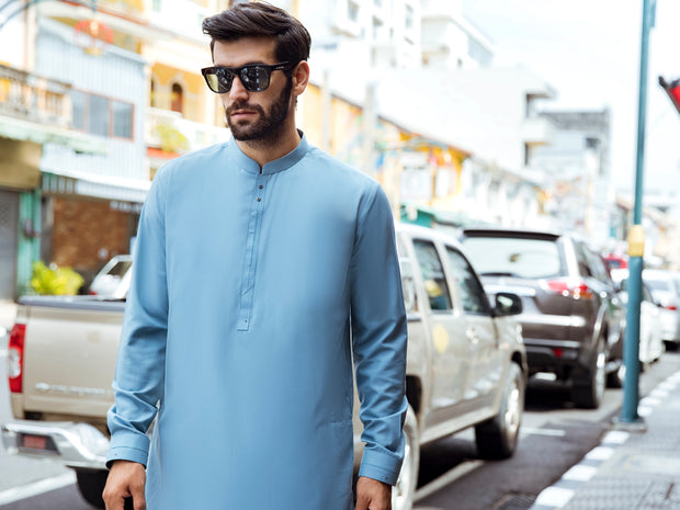 Light Blue Kurta Shalwar - AL-KS-2712