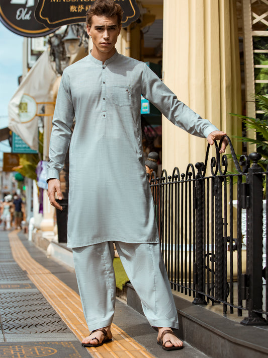 Light Blue Kurta Shalwar - AL-KS-2713