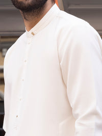 White Kurta Shalwar - AL-KS-2714