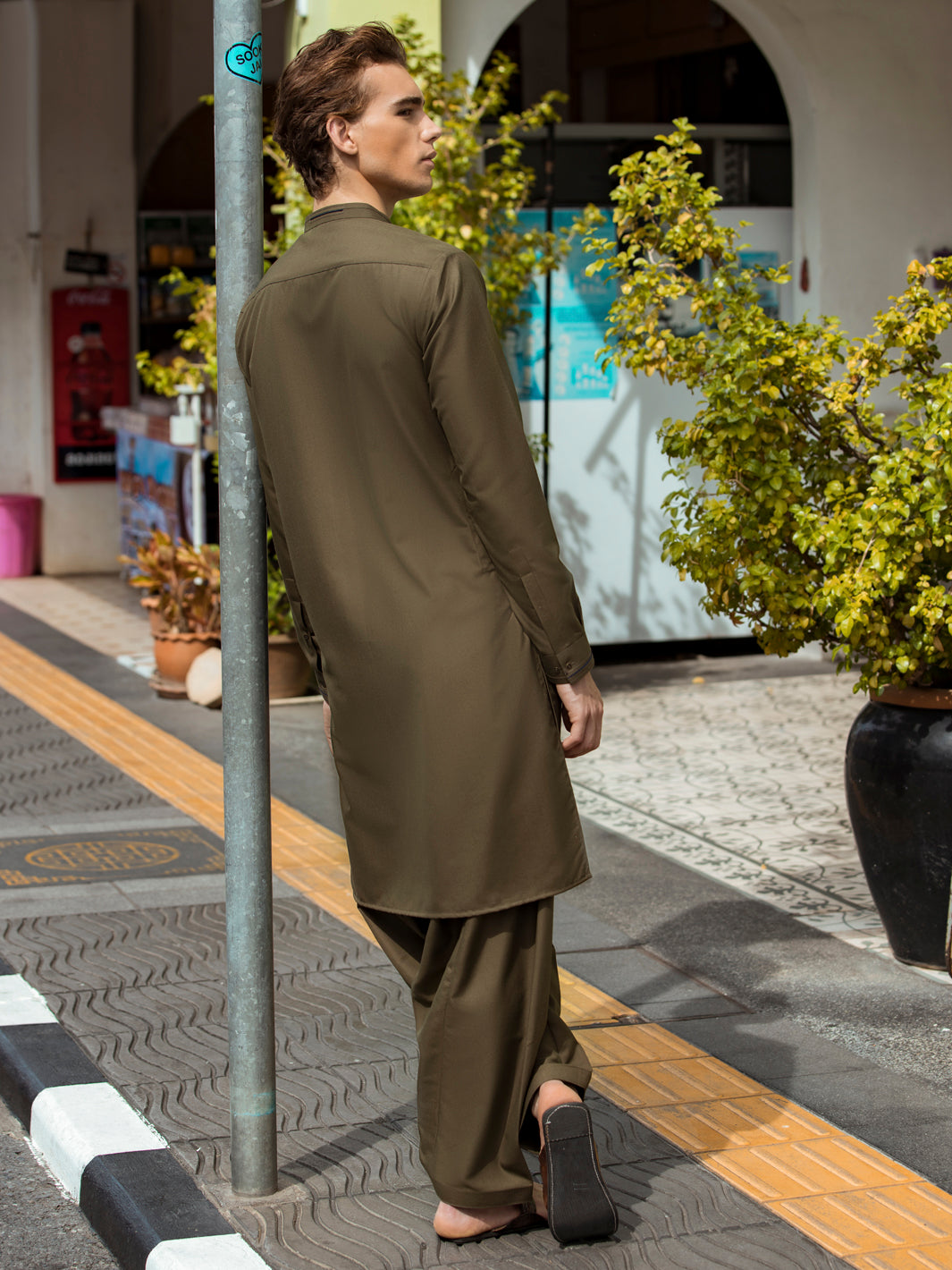Green Kurta Shalwar - AL-KS-2715