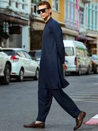 Blue Kurta Shalwar - AL-KS-2716