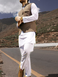 Brown Blended Waistcoat - WC-272