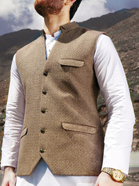 Brown Blended Waistcoat - WC-272