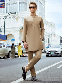 Beige Kurta Trouser - AL-KT-2720