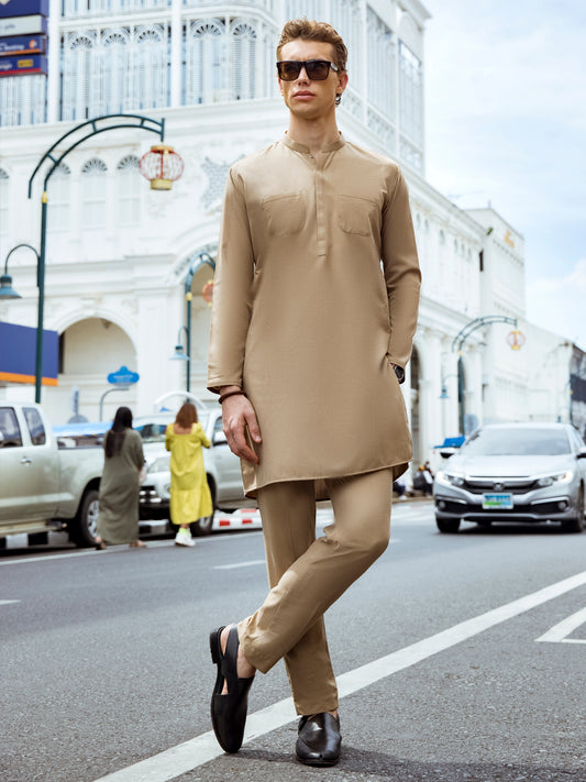 Beige Kurta Trouser - AL-KT-2720