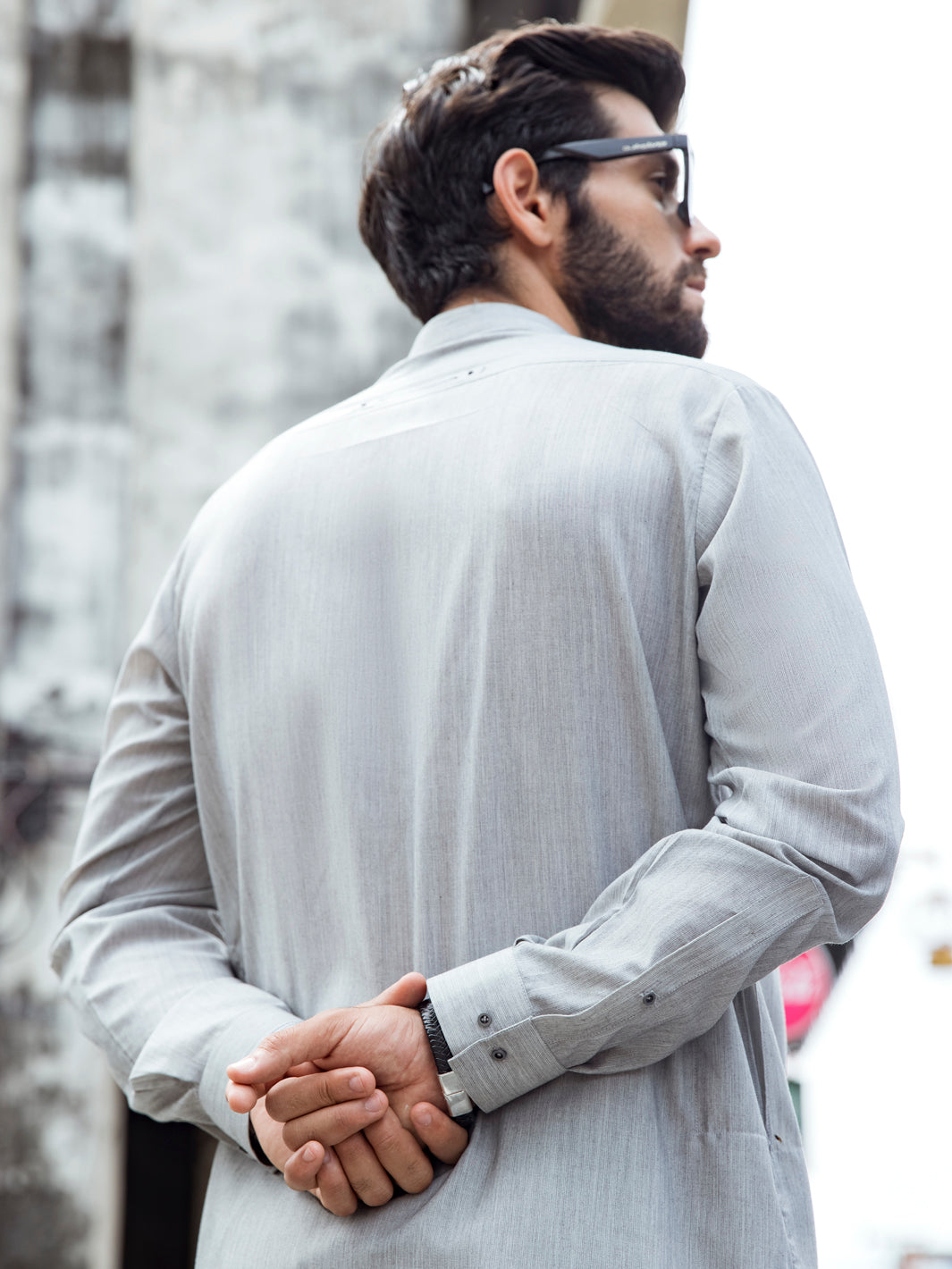 Light Grey Kurta Shalwar - AL-KS-2725
