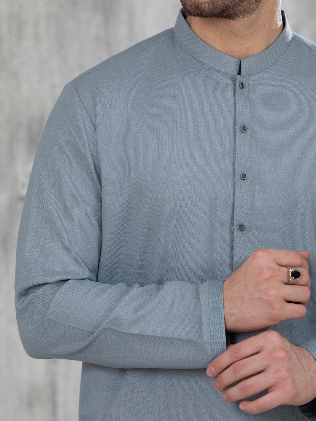 Light Green Blended Kurta Trouser - AL-KT-2733