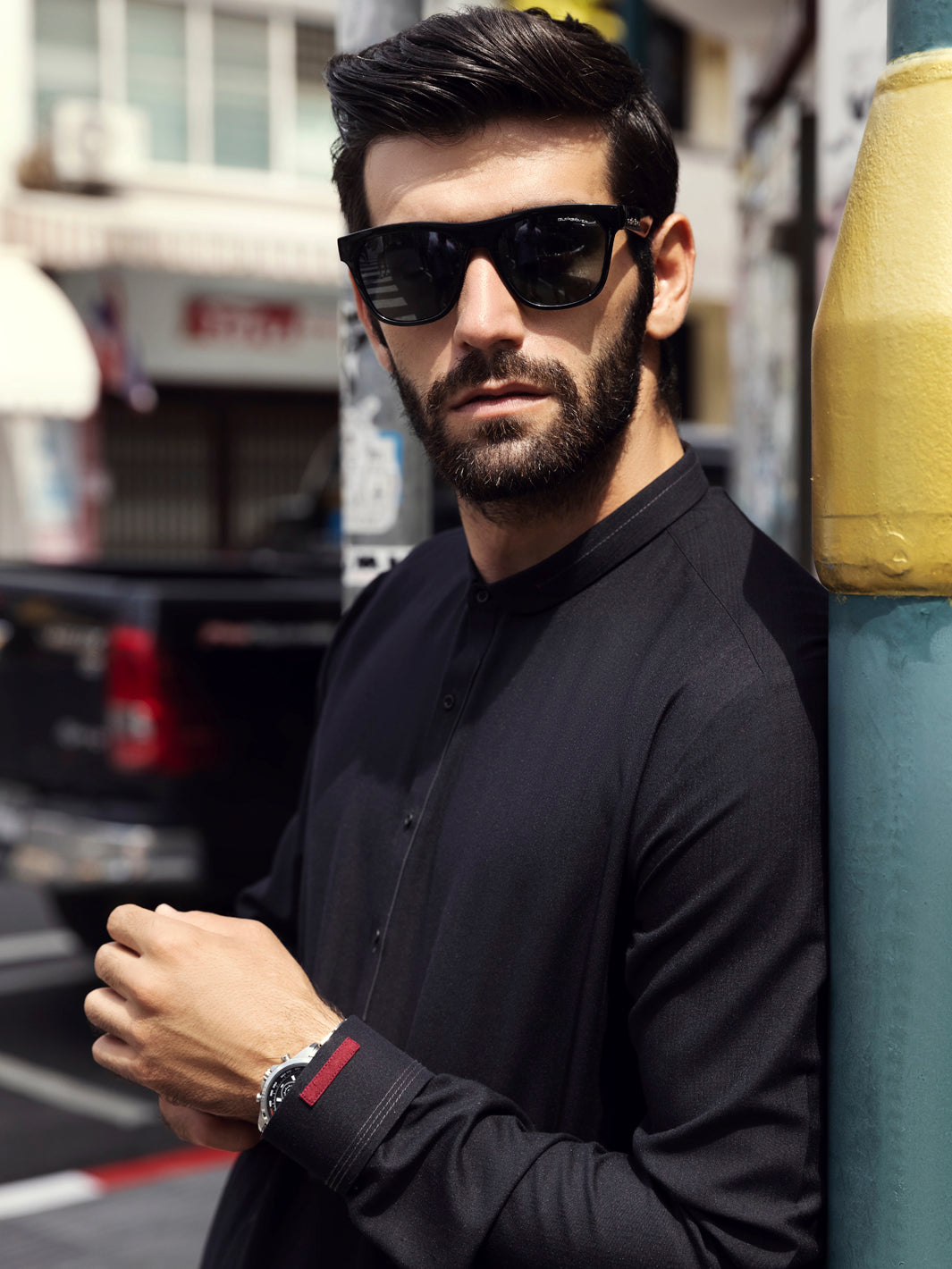 Black Kurta Shalwar - AL-KS-2735