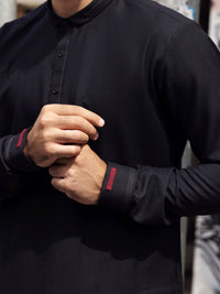 Black Kurta Shalwar - AL-KS-2735