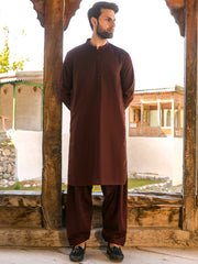 Maroon Kameez Shalwar - AL-KS-2742